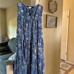 House of Harlow 1960 Blue Floral Maxi Dress